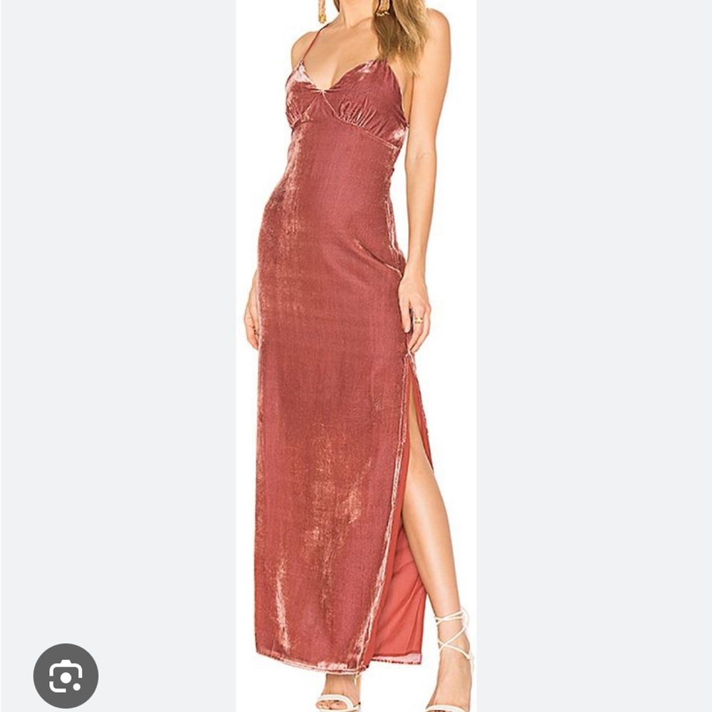 Sold Out!!!! House of Harlow by revolve rose crushed velvet dress